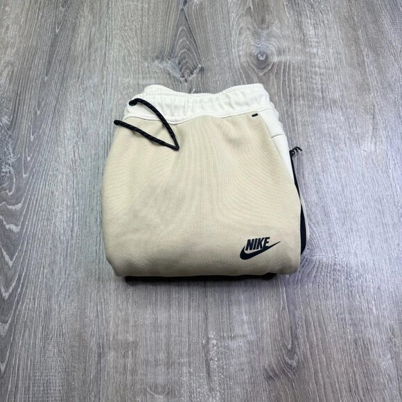 Nike Tech Mens Ivory Drawstring Elastic Waist Fleece Pull-On Sweatpant Size XL - Picture 1 of 13